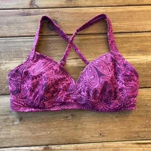 Athleta purple Bikini Top 34B/C